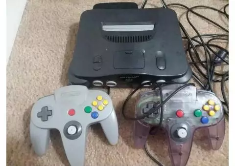Nintendo 64 2 controllers 12 games